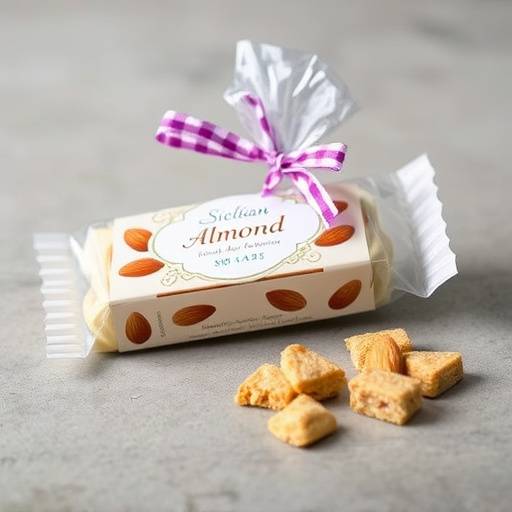 Confezione di torrone artigianale di mandorle siciliano
