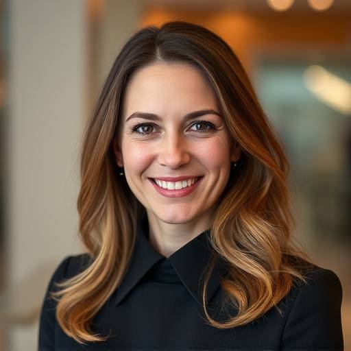 Ritratto di Giulia Verdi, Responsabile Vendite di Bottega d'Italia, con un'aria cordiale e professionale