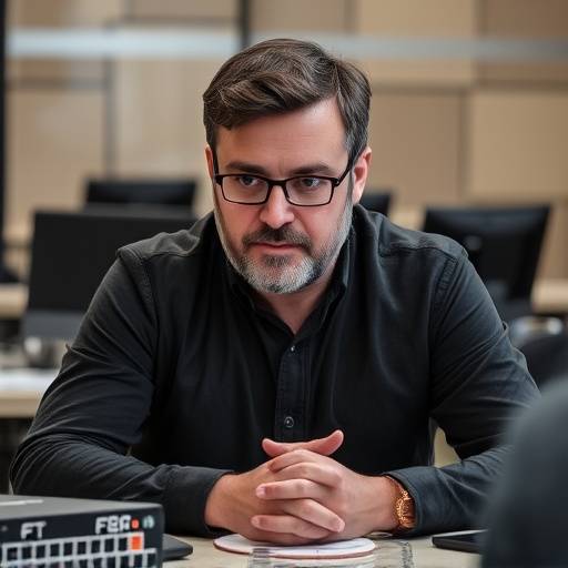 Ritratto di Lorenzo Neri, CTO di Bottega d'Italia, con uno sguardo concentrato e intelligente