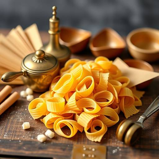 Set di pasta artigianale trafilata in bronzo proveniente dalla Campania