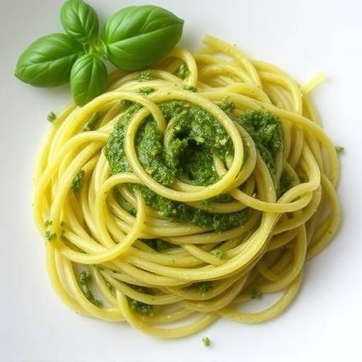 Trofie al pesto genovese con basilico DOP