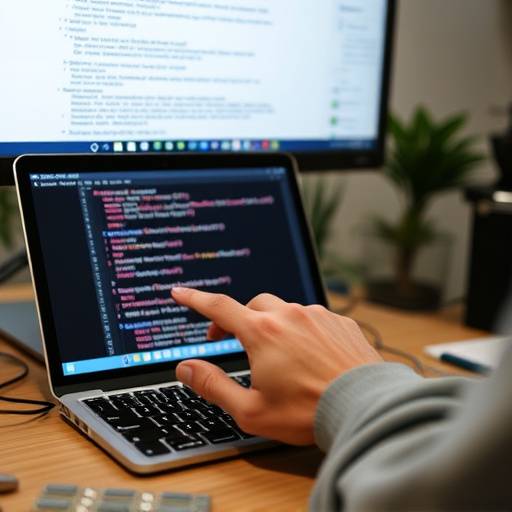 Un utente che utilizza uno screen reader su un computer.