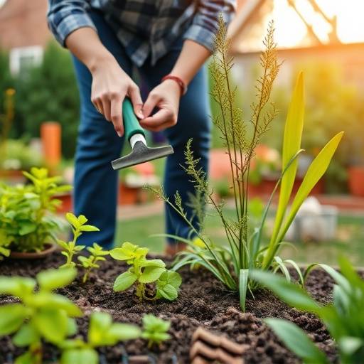 Una persona cura un giardino con attrezzi da giardinaggio di alta qualit&agrave;.